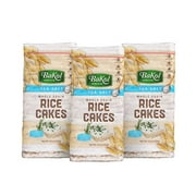Bakol Brown Rice Cakes Lightly Salted - 3 Pack - Whole Grain, Gluten-Free, Healthy Snacks For Adults & Kids - Non-Gmo, Kosher, Vegan, Low-Calorie, Sugar-Free Crunchy Treats - 27 Snack Cakes Per Pack