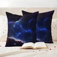 thumbnail image 3 of Navy Blue Sky Outdoor Waterproof Pillow Covers, Modern Art Stars Decorative Square Throw Pillowcase Sofa Cushion Sham for Patio/Couch/Chair, 26"x26" 2 Pack, 3 of 8