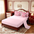thumbnail image 3 of meiyoeat Bold Floral 7 Pieces Full Size Bedding Sets For Girls,Exotic Print Full Size Bed in a Bag,Red Pink White,Pink Reversible, 3 of 7