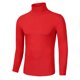 thumbnail image 2 of CamisePaHombres De Mangas Largas Cuello De Cisne Ajuste Delgado Casual Rojo 48, 2 of 7