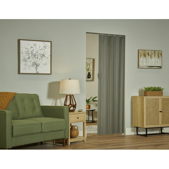 Spectrum Sienna 36"x80" Vinyl Folding Door Grey