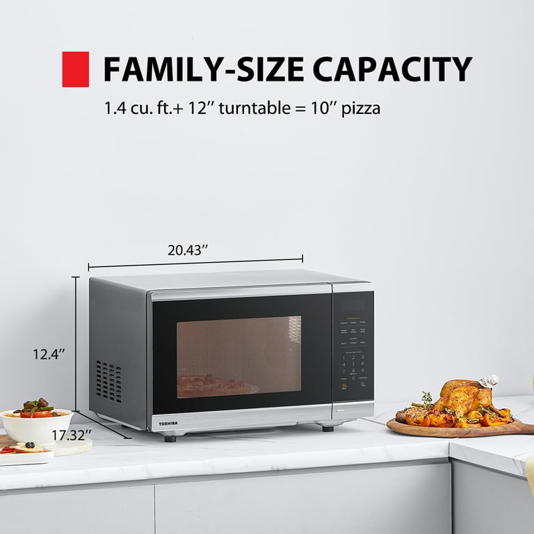1.4 cu. ft. Family-Size Countertop Microwave Oven with Inverter Technology