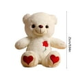 thumbnail image 3 of Chamoist Glowing Plush Bear Stuffed Animal,Teddy Bear Stuffed Animal,Christmas Cute Animal Plushies,Plush Bears for Valentines Day,Colorful Night Light Bear Doll,Ribbon Light Rose Imprint Bear Gift, 3 of 8