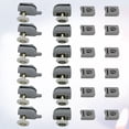 thumbnail image 1 of unbranded 12Ud Componentes De Reemplazo DIY Para Puertas De Ducha Con Resistente Gris Claro, 1 of 8