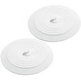 thumbnail image 1 of Tapón de silicona para fregadero de 2 piezas, tapón de drenaje de goma de silicona universal para cocinas, baños y lavandería (blanco), 1 of 5