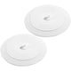 thumbnail image 1 of Tapón de fregadero de silicona de 2 piezas, tapones de drenaje de goma de silicona universales para cocinas, baños, lavandería (blanco), 1 of 5