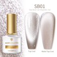 thumbnail image 1 of BORN PRETTY 7ml 9D Cat Magnetic Gel Holographic Laser Nail Gel Long Lasting Soak Off UV LED Nail Varnish UV Gel Need Black Base Gong Bohan LED, 1 of 2
