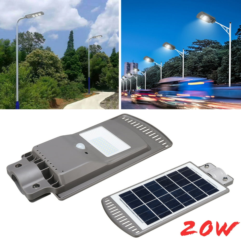 20W LED Solar Garden Light Waterproof IP67 Security Lamp High