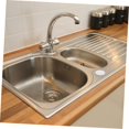 thumbnail image 3 of Qucyy 4pcs Decorative Sink Cover Sink Stopper Cover Tap Hole Stopper Basin Hole Cover Sink Hole Stopper Sink Drain Hole Cover Sink Hole Cover Kitchen Sink Blank Plugs White Plastic, 3 of 5
