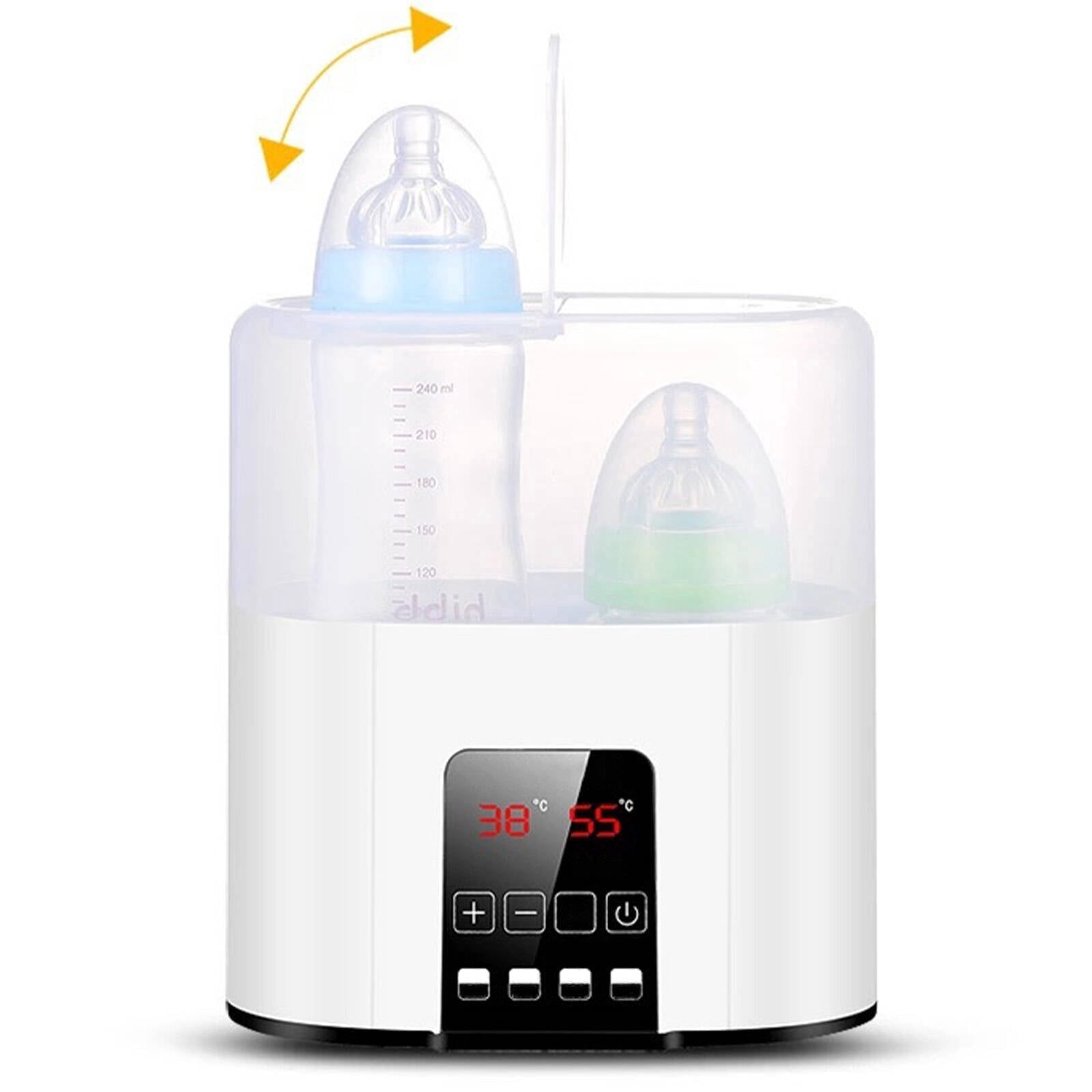 EXLEAF 2026 New Bottle Warmer 5-Minute Baby Bottles Heating Compact Convenient Bottle Warmer Powerful Steam Sterilizer and Dryer for Clean Bottles for Travel Home Daycare