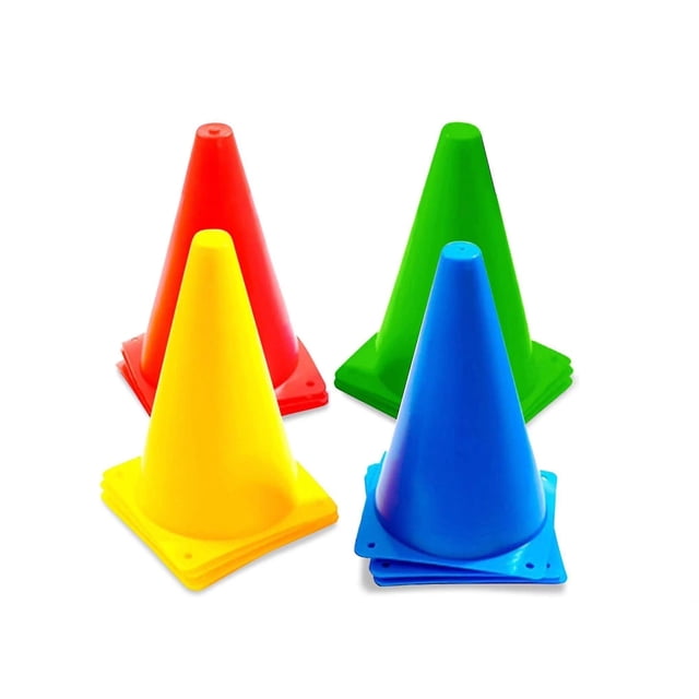Cono de entrenamiento de fútbol, ligero y duradero (12 piezas) (hy)