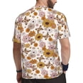 thumbnail image 2 of Wukai Sunflowers And Butterflies Print Men's Short-Sleeved Mesh T-Shirt,Quick-Dry Short Sleeve Workout T-Shirt-X-Large, 2 of 8
