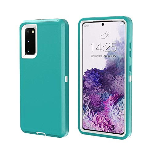 Galaxy S Fe 5g Case Heavy Duty Full Body Protection 3 In 1 Rugged Shockproof 3 Layer Cover For Otterbox Samsung Galaxy S Fe Case Teal White Walmart Com