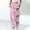 *Pink, variant on ClodeEU Women's St. Patrick's Day Print Elastic Waist Drawstring Joggers With Pockets,Casual Loose Pant Pink,Womens Plus XXL