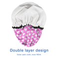 thumbnail image 4 of Shower Caps,Cute Halloween Ghosts Pattern Waterproof Shower Cap for Women 4 Pieces,Double Reusable Hair Cover for Shower PEVA Elastic Stretch Hem, 4 of 7