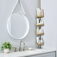 thumbnail image 6 of Bath Bliss 4 Shelf Tier Tension Corner Shower Organizer Caddy in White Gold, 6 of 8