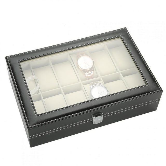 Dust-Proof PU Leather Material Storage Box, Accessory, For Home Portable