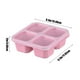 thumbnail image 3 of Fiudx Lonchera de Paja de Trigo, Contenedor de Alimentos con Diseño de Cuatro Compartimentos, Tapa Transparente para Refrigerios, Almacenamiento Apilable y Fácil de Limpiar, Ideal para Picnics Al Air, 3 of 6