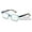 Blue, variant on Women Floral Clear Progressive Reading Glasses - Zero Power on Top - No Bubble - Wide Fitment Z109 +2.00