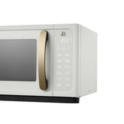 Beautiful 1.1 Cu ft 1000 Watt, Sensor Microwave Oven, White Icing by Drew Barrymore, New