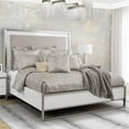 thumbnail image 3 of Michael Amini Hopps 54" x 72" Plush Faux Fur Fabric Throw - Platinum Gray, 3 of 3