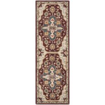 SAFAVIEH Aspen Jerred Southwestern Wool Runner Rug, Red/Blue, 2'3" x 7'