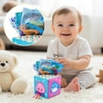 thumbnail image 4 of Tissue Box Toy For Baby - Soft Sensory Toy With Colorful Fabric Squares, Ocean Animal Designs - Ideal For 6-12 Months Infants, Great As Baptism Gift, Baby Shower Present, 4 of 7