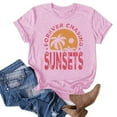 thumbnail image 2 of LYXSSBYX Plus Size Womens Shirts Summer Beach Printed T-Shirt with Round Neck and Short Sleeved Top, 2 of 3