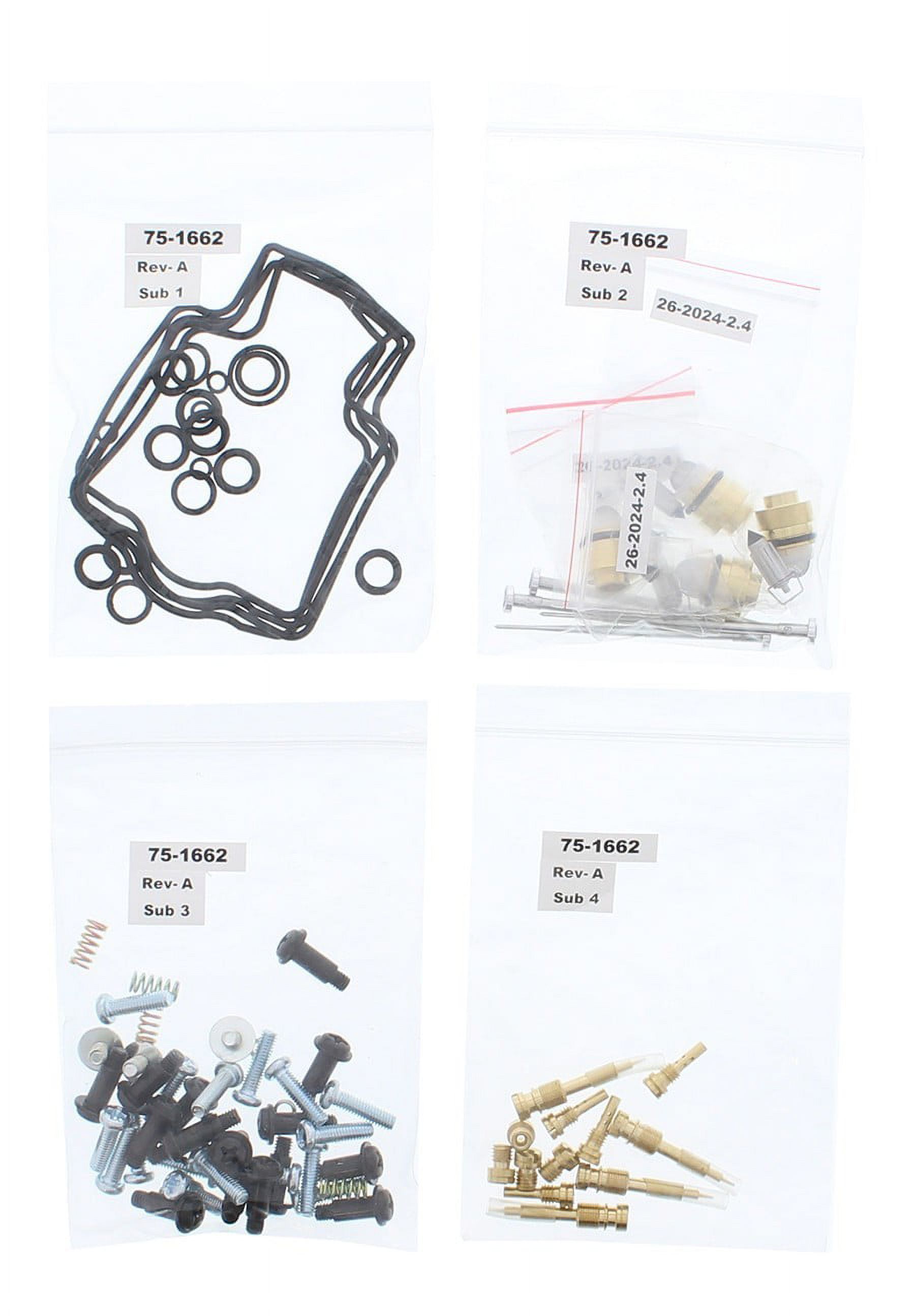 All Balls Racing Vergaser-Umbaukit 26-1763 – Für Kawasaki ZX9R 2002-2003, Komplett Mit Dichtungen & O-Ringen