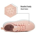 thumbnail image 4 of Women's Walking Shoes Mesh Breathable Lace up Sneakers Running Shoes, 4 of 6