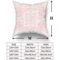 thumbnail image 3 of Pink Gray Ethnic Boho Throw Pillow Covers 16X16 Inches Set of 2 Bohemian Carpet Pattern Vintage Pillow Cases Black Teal Grey Floral Pillow Cover Farmhouse Home Decor for Sofa Couch Porch Outdoor, 3 of 6