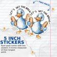 thumbnail image 3 of (2 Pack) Let's Get This Bread Duck - Funny Punny Duck Sticker - 5 Inches On Longest Side - Premium Vinyl - for Cars, Trucks, Skateboards, Laptops - Made in USA - BMCS0535, 3 of 7