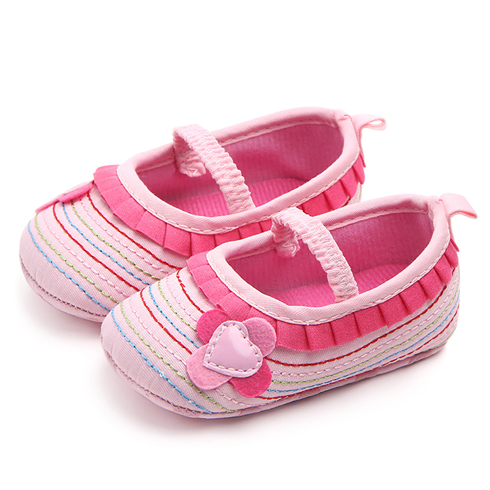 Realyc Toddler Infant Baby Girl Flower Shoes Crib Prewalker Newborn To