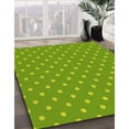 thumbnail image 2 of Ahgly Company Indoor Square Patterned Dark Lime Green Area Rugs, 8' Square, 2 of 6