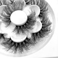 thumbnail image 3 of Pestañas postizas Pestañas hechas a mano 25 mm 8d Volumen esponjoso Pestañas postizas largas, tenues y dramáticas Pestañas postizas suaves y reutilizables Paquete de 4 pares A, 3 of 4