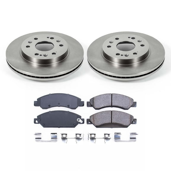 Ultimate Brakes Front Ceramic Brake Pad and Rotor Kit with Hardware WM80134