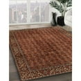 thumbnail image 3 of Ahgly Company Machine Washable Indoor Square Traditional Saffron Red Area Rugs, 8' Square, 3 of 7
