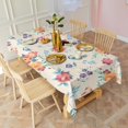 thumbnail image 4 of Pioneer Flower Floral Print Pattern Rectangle Tablecloth 60"x120",Waterproof Polyester Rectangle Table Cloth, Wipeable Spillproof Polyester Tablecloth for Dining, Camping, Indoor and Outdoor, 4 of 6