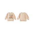 thumbnail image 2 of RUINIXCW Toddler Baby Boy Girl Fall Sweatshirt Infant Girl Boy Thanksgiving Halloween Outfit Pumpkin Print Long Sleeve Crew Neck Pullover Jumper Tops, 2 of 8