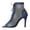 Blue, variant on Womens Fishnet Stiletto High Heels Ankle Booties Dressy Sandals Sexy Gothic Denim Leather Mesh Lace up Open Peep Toe Dress Pumps Boots Summer Fall Black Size 7