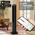 thumbnail image 3 of Holmes 42" SmartConnect Wi-Fi Digital Tower Fan with ClearRead Display 5 Speeds Remote Black, 3 of 10