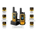 thumbnail image 5 of DeWalt DXFRS800 Heavy-Duty Walkie Talkies with Charging Dock (2 Radios) - 2W Rechargeable Long Range Two-Way Radios, Waterproof, 5 of 5
