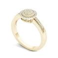 thumbnail image 2 of 1/6 Carat T.W. Diamond Cluster Double Halo 10kt Yellow Gold Engagement Ring, 2 of 5
