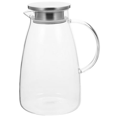 

Glass Pitcher Cold Water Kettle Clear Glass Kettle Juice Flower Tea Kettle