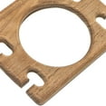 thumbnail image 2 of Traditional Solid Teak Wall Mount Glass and Toothbrush Holder, 2 of 6