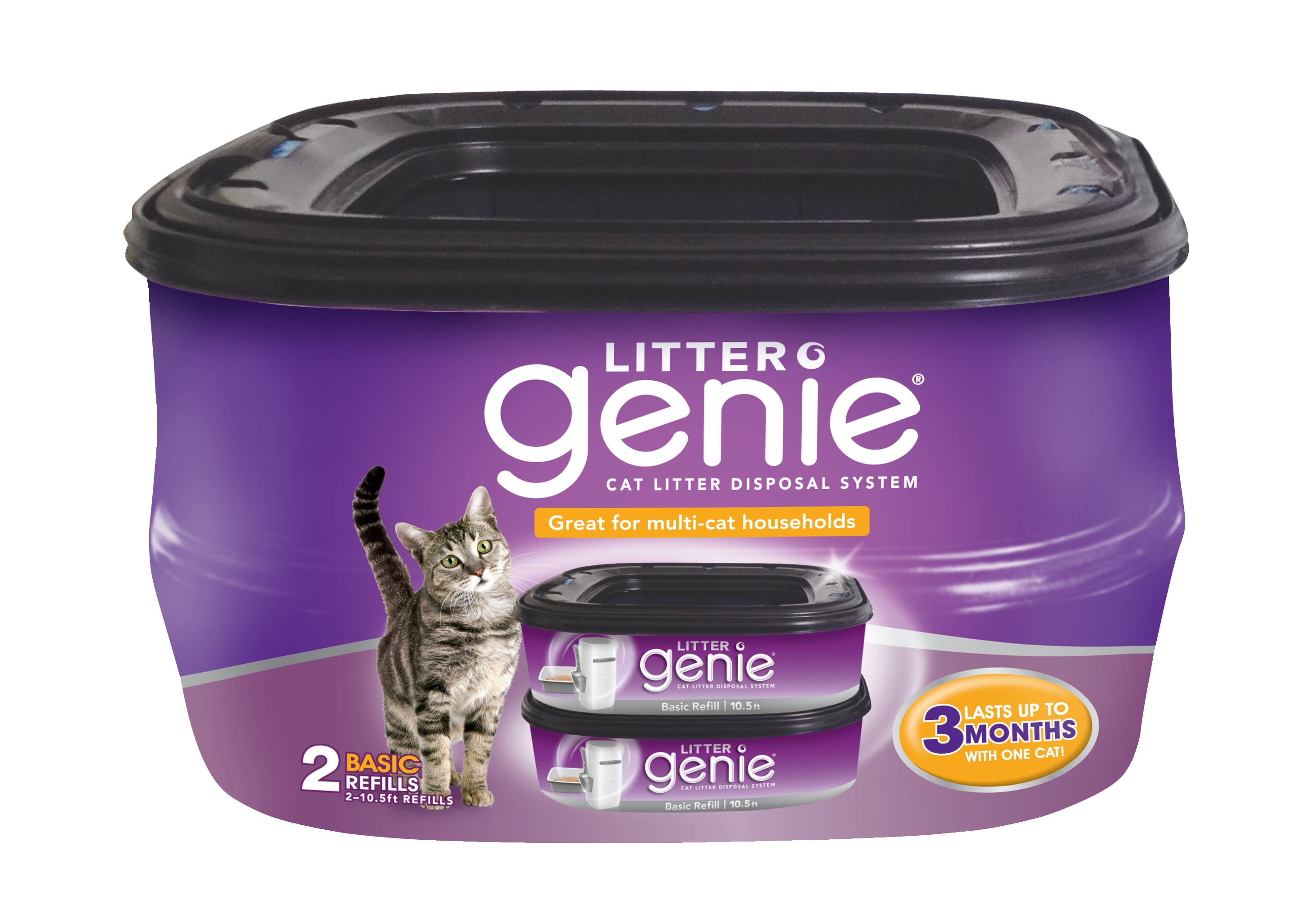 Litter Genie Cat Litter Disposal System Basic Refill, Pack 1 - Count 2