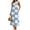 Blue, variant on Tqcoqu Womens Summer Boho A-Line Maxi Dress Casual Color Block Sundress Sleeveless Beach Vacation Coverups