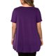 thumbnail image 3 of Fiudx Ropa de Mujer Camiseta de Manga Corta con Cuello Redondo para Mujer, Camiseta Corta Holgada Lisa, Talla Grande, 3 of 7