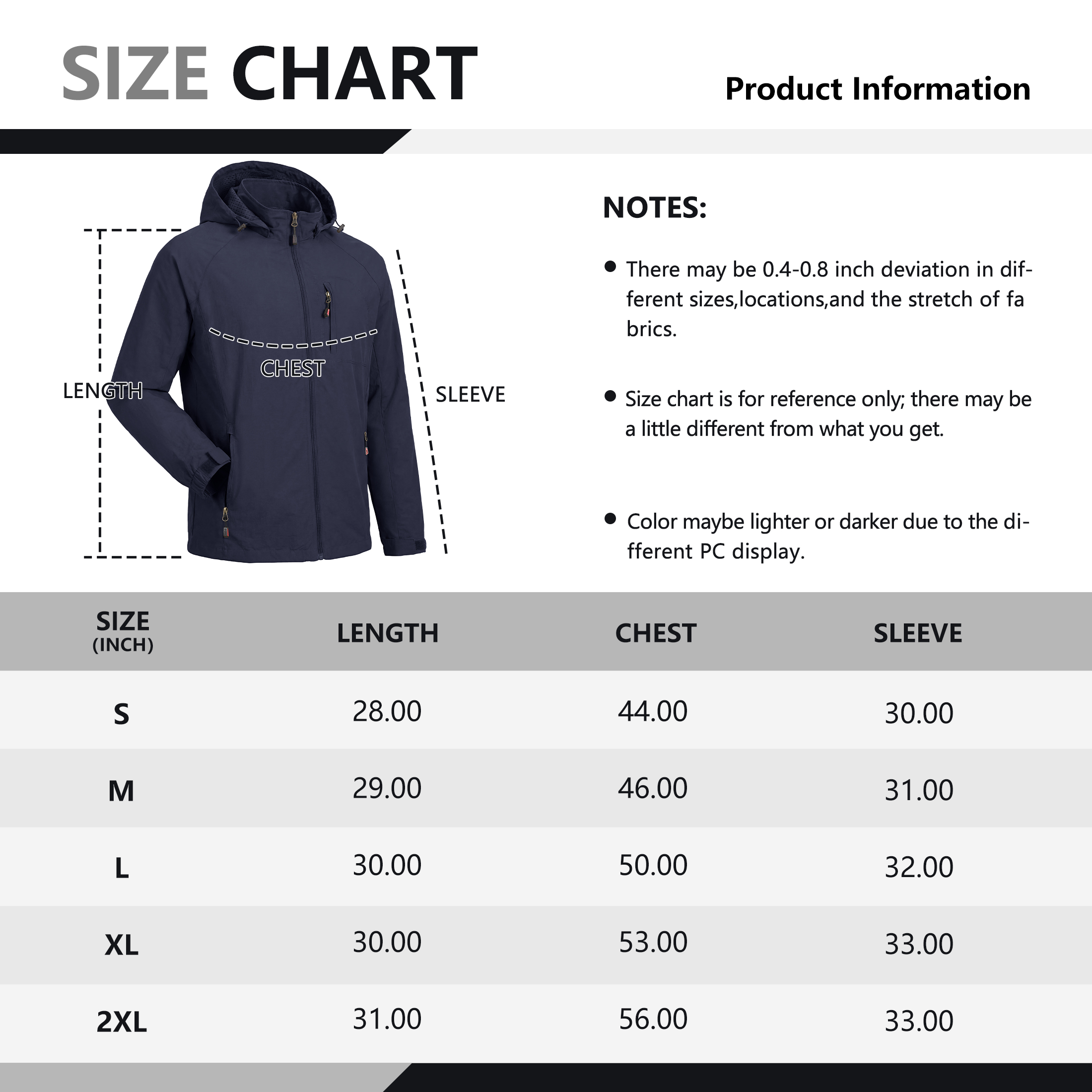 Iceglad Men's Lightweight Windbreaker Jacket with Detachable Hood photo 2