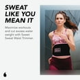Sweet Sweat Waist Trimmer & Sauna Belt Black/Pink XXL